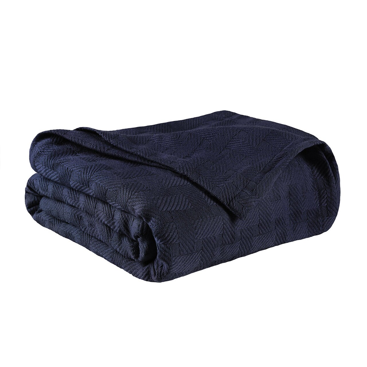 Edge Collections - Blue - Cozy Geometric Blanket for Restful Sleep - 1 Piece